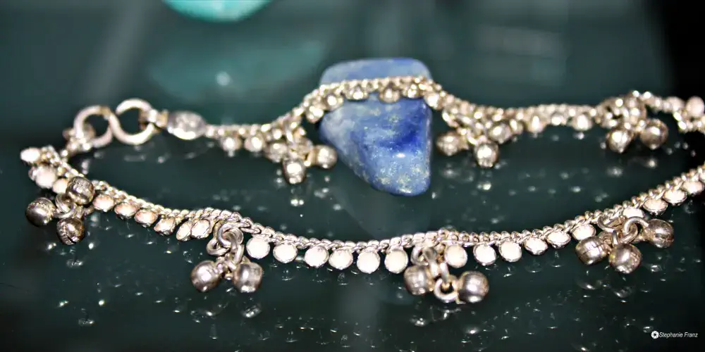 Wunderschönes Fußkettchen aus Silber (Indien)